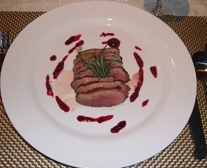 Duck Breast with Mixed berry sauce